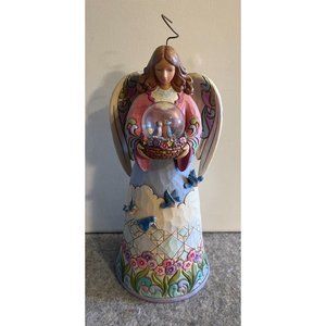Beautiful Jim Shore Angel  w/ Bluebirds Love and Happiness    #1396